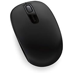 Microsoft Wireless Mobile Mouse 1850 - Black - Comfortable Right/Left Hand Use, Wireless Mouse with Nano transceiver, for PC/Laptop/Desktop, works with Mac/Windows 8/10/11 Computers