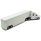 KiNSMART Kenworth T700 Container Truck, 1:68 Scale, Die Cast Metal Model, White, Pullback Action