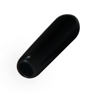 50pcs Vinyl Flexible End Caps, Rubber End Caps, Black Bolt Screw Thread Protector Safety Cover (13/64 Inch 5 mm)