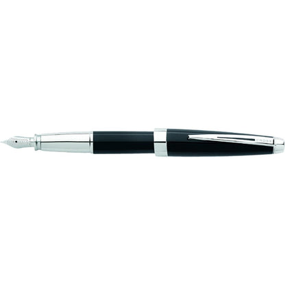 Cross ATX Sandblasted Refillable Fountain Pen, Medium Nib, Includes Premium Gift Box - Onyx Black