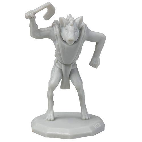 Buy now 28 Paintable Fantasy Mini Figures- All Unique Designs- 1" Hex-Sized Compatible w DND Dungeons Dragons, Pathfinder, RPG Tabletop Games- Features Goblins, Orcs, Gnolls, Skeletons & More at indiglob india