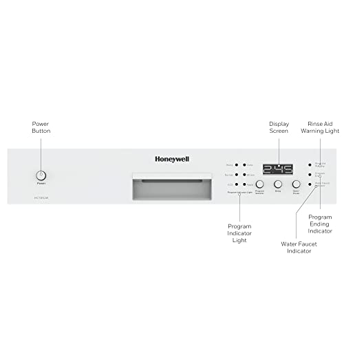 Buy now Honeywell Countertop Dishwasher with 6 Place settings, 6 Washing Programs, Stainless Steel Tub, UL/Energy Star- Stainless Steel at indiglob india