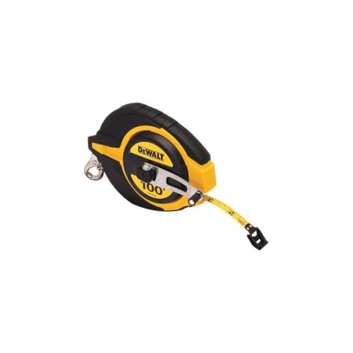 Buy now DEWALT Tape Measure, 100-Foot, Self-Lock, Solid Chrome Finish, Rubber Grip (DWHT34036L) at indiglob india
