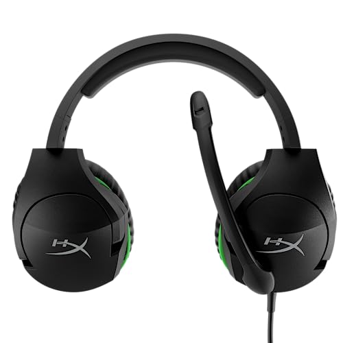 Buy now HyperX CloudX Stinger - Official Xbox Licensed Gaming Headset, Lightweight, Rotating Ear Cups, Memory Foam, Comfort, Durability, Steel Sliders, Swivel-to-Mute Noise-Cancellation Microphone at indiglob india