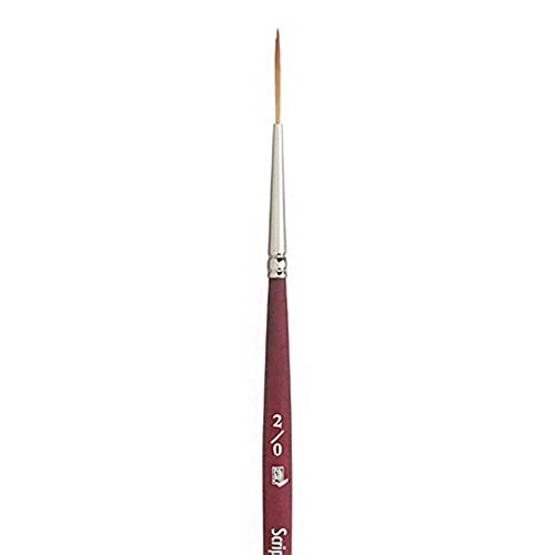 Buy now Princeton Velvetouch Artiste, Mixed-Media Brush for Acrylic, Watercolor & Oil, Series 3950 Script Liner Luxury Synthetic, Size 2/0 at indiglob india