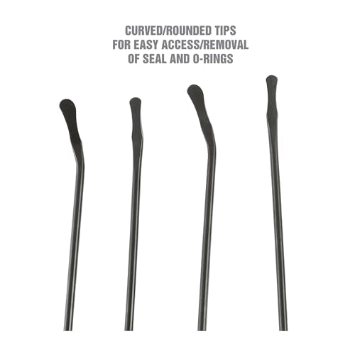 Buy now OEMTOOLS 25429 O Ring and Seal Removal Pick Set, Short and Long Spoon Type Hose and O-Ring Removal Set, Includes 4 Contoured Automotive Picks for Seals, Bushings, Hoses, and O Rings at indiglob india