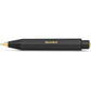 Kaweco CLASSIC SPORT Fountain Pen Black with 23 Carat Gold-Plated Steel Nib and Iridium Tip for Ink Cartridges I Sport Fountain Pen 13 cm I Nib: B (Broad)