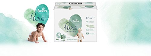 Buy now Diapers Size 4, 52 Count - Pampers Pure Protection Disposable Baby Diapers, Hypoallergenic and Unscented Protection, Super Pack (Old Version) at indiglob india