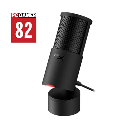 Buy now HyperX SoloCast – USB Condenser Gaming Microphone, for PC, PS4, PS5 and Mac, Tap-to-Mute Sensor, Cardioid Polar Pattern, great for Streaming, Podcasts, Twitch, YouTube, Discord,Black at indiglob india