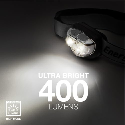 Buy now Energizer PRO-400 Headlamp Rechargeable, IPX4 Water Resistant Rechargeable Headlamp, Ultra Bright Multiple Light Modes Head Lamp, Camping, Running, Outdoors, Emergency Light, USB Included at indiglob india