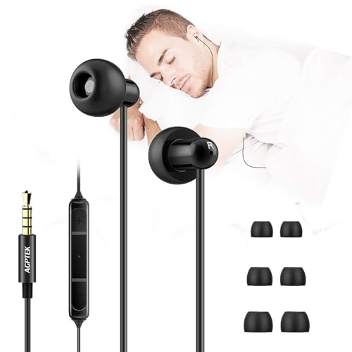 Buy now AGPTEK Sleep Earbuds, in-Ear Earphones for Sleeping with 3 Sizes Ultra-Light Soft Silicone, Noise Isolating Headphone Perfect for Sleeping, Insomnia, Side Sleeper, Air Travel, Meditation & Relaxation at indiglob india