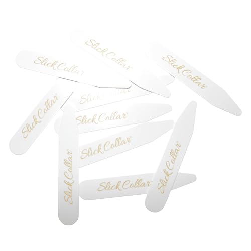 Buy now Slick Collar Shirt Collar Support System set with 3 adjustable, 10 premium Collar Stays & a Durable tin Travel EDC Box in White at indiglob india