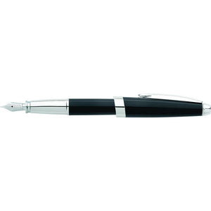 Cross ATX Sandblasted Refillable Fountain Pen, Medium Nib, Includes Premium Gift Box - Onyx Black