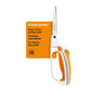 Buy now Fiskars Premier No. 8 Easy Action Scissors - 10" Spring Action Fabric and Craft Scissors - Arts and Crafts - Orange/White at indiglob india