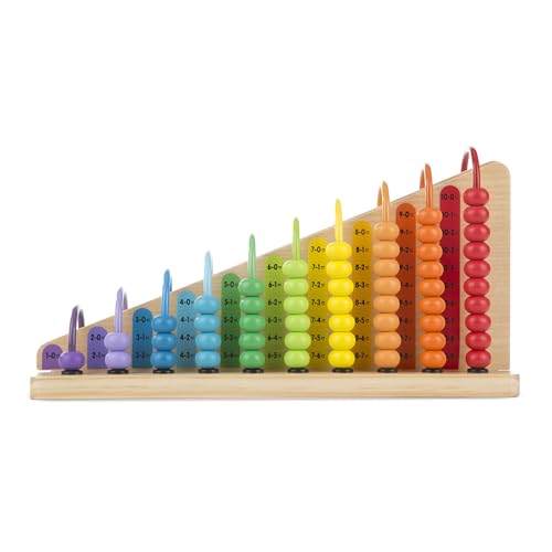 Buy now Melissa & Doug Add & Subtract Abacus - Educational Toy with 55 Colorful Beads and Sturdy Wooden Construction at indiglob india