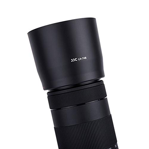 Buy now JJC Reversible Lens Hood Shade for Canon EF 70-300mm f/4-5.6 is II USM Replaces Canon Lens Hood ET-74B, with Button to Lock or Release at indiglob india