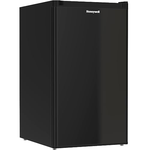 Buy now Honeywell Compact Upright Freezer, 3 Cubic Feet, Single Door Upright Freezer with Reversible Door, for Home, Dorms, Apartment, Office- Black at indiglob india