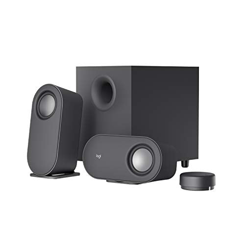 Buy now Logitech Z407 Bluetooth Computer Speakers with Subwoofer and Wireless Control, Immersive Sound, Premium Audio with Multiple Inputs, USB Speakers at indiglob india