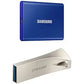 SAMSUNG T7 Portable SSD, 2TB External Solid State Drive, Speeds Up to 1,050MB/s, USB 3.2 Gen 2, Reliable Storage for Gaming, Students, Professionals, MU-PC2T0T/AM, Gray