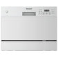 Buy now Honeywell Countertop Dishwasher with 6 Place settings, 6 Washing Programs, Stainless Steel Tub, UL/Energy Star- Stainless Steel at indiglob india
