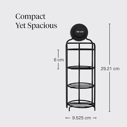Buy now Kitsch Hanging Shower Caddy with Suction Cup ƒ?? Self-Draining Bar Soap Holder & Shower Caddy for Shampoo Bars, Conditioner Bars & Soap ƒ?? Rust Proof, Eco-Friendly, Wall Mount or Free-Standing Organizer at indiglob india