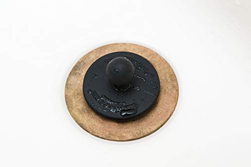 Buy now StopShroom Tub 2 Pack Universal Stopper for Bathtub and Bathroom Sink Drains, Black Plug 2pk, 2 Count at indiglob india