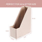 Buy now SUIN 2 Pack Magazine-Holders Magazine File-Organizer-Boxes Sturdy Cardboard Magazine File Folder-Holder for Home/Office Desk Organizer and Decor, Pack of 2, PH201 (Natural Pink) at indiglob india