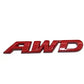 EmbRoom AWD Emblem, 3D Metal Tailgate Side Sticker Badge Replacement For 4x4 All Wheel Drive SUV Off Road (Chrome)