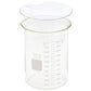 Buy now Corning Pyrex 1000-1L, 1000ml Glass Beaker with Corning Pyrex 9985-125, 125mm Watch Glass, Low Form Griffin, Double Scale (Single) at indiglob india