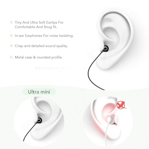 Buy now AGPTEK Sleep Earbuds, in-Ear Earphones for Sleeping with 3 Sizes Ultra-Light Soft Silicone, Noise Isolating Headphone Perfect for Sleeping, Insomnia, Side Sleeper, Air Travel, Meditation & Relaxation at indiglob india