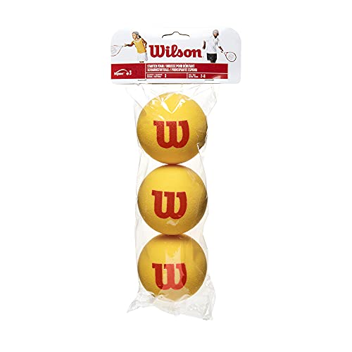 Buy now Wilson Starter Foam Tennis Balls, Yellow/Red at indiglob india