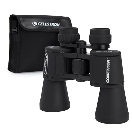 Buy now Celestron - Cometron 7x50 Astronomy Binoculars – Entry-Level for Stargazing and Comet Watching – Large 50mm Objective Lenses – Wide 6.6° Field of View – Multi-Coated Optics at indiglob india