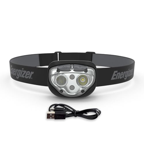 Buy now Energizer PRO-400 Headlamp Rechargeable, IPX4 Water Resistant Rechargeable Headlamp, Ultra Bright Multiple Light Modes Head Lamp, Camping, Running, Outdoors, Emergency Light, USB Included at indiglob india