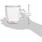 Bodum 10oz Bistro Double Wall Insulated Mug, High-Heat Borosilicate Glass, Set of 2, Clear