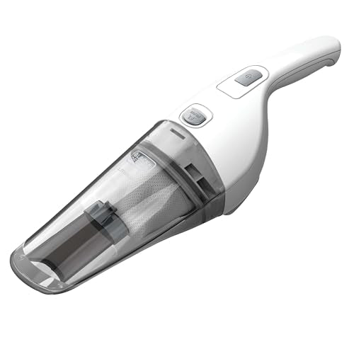 Buy now BLACK+DECKER Cordless Lithium Handheld Power Vacuum with Wall Mount Base and Charger, White (HNV220BCZ10FF) at indiglob india