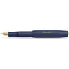 Kaweco CLASSIC SPORT Fountain Pen Black with 23 Carat Gold-Plated Steel Nib and Iridium Tip for Ink Cartridges I Sport Fountain Pen 13 cm I Nib: B (Broad) - Navy