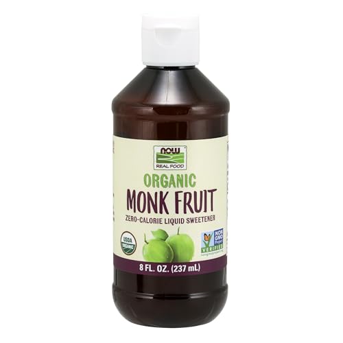 Buy now NOW Foods, Certified Organic Monk Fruit Liquid, Zero-Calorie Liquid Sweetener, Non-GMO, Low Glycemic Impact, 2-Ounce at indiglob india