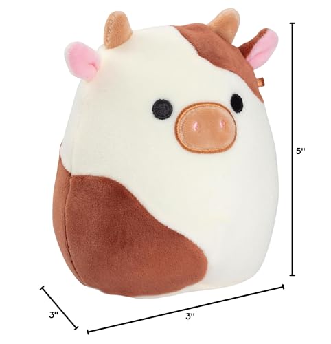 Buy now Squishmallows Original 5-Inch Ronnie The Brown Cow - Official Jazwares Little Plush - Collectible Soft & Squishy Mini Stuffed Animal Toy - Stocking Stuffer Gift for Kids, Girls & Boys at indiglob india