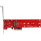 StarTech.com M2 PCIe SSD Adapter - x4 PCIe 3.0 NVMe / AHCI / NGFF / M-Key - Low Profile and Full Profile - SSD PCIe M.2 Adapter , TAA (PEX4M2E1)