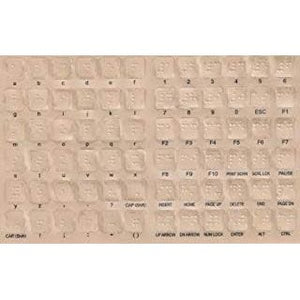 Braille Keyboard Stickers for the Blind and Visually Impaired