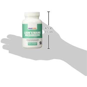 Brain Forza Organic Lion's Mane Mushroom Capsules, Natural Supplement for Memory Support, Focus, Clarity, Nerve Health, Non-GMO, Vegan, Organic, 90 Capsules - My Store