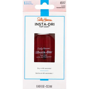 Sally Hansen Insta-Dri®, Clear Top Coat, Quick Dry, Long Lasting, Streak-Free Shine, Clear Nail Polish
