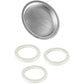 Univen 2.5" (64mm) Espresso Filter and Gasket Seals Compatible with Bialetti 6 Cup Aluminum Espresso Makers