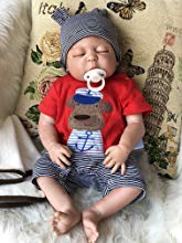 Buy now Zero Pam 18 inch Asleep Newborn Baby Reborn Baby Dolls Soft Silicone Full Body Waterproof Anatomically Correct Relistic Boy Doll Gifts for Toddler Kids at indiglob india