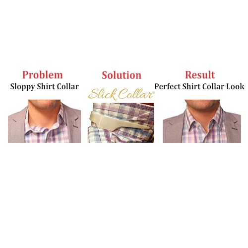 Buy now Slick Collar Shirt Collar Support System set with 3 adjustable, 10 premium Collar Stays & a Durable tin Travel EDC Box in White at indiglob india