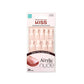 Buy now Kiss Salon Acrylic Nude French Nails 28 Count (Breathtaking) (6 Pack) at indiglob india