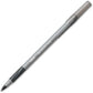 BIC Round Stic Grip Xtra-Comfort Ballpoint Pens, Medium Point, 1.2 mm, Gray Barrel, Black Ink, Pack Of 12 Pens