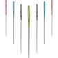 Buy now SINGER Tapestry Needles in Dial Compact, Assorted Sized Sewing Needles, Sizes 22, 24, 26, 28, Set of 24 at indiglob india