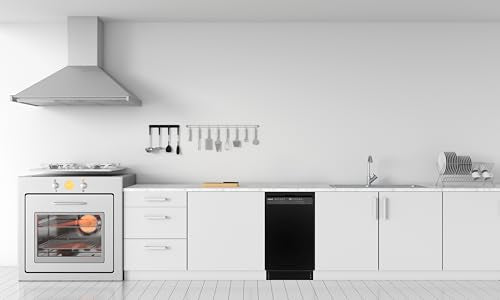 Buy now Honeywell 18 Inch Dishwasher with 8 Place settings, 6 Washing Programs, Stainless Steel Tub, UL/Energy Star- Black at indiglob india
