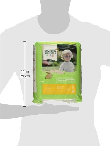 Buy now Seventh Generation Baby Diapers for Sensitive Skin, Animal Prints, Size 5, 23 Count at indiglob india